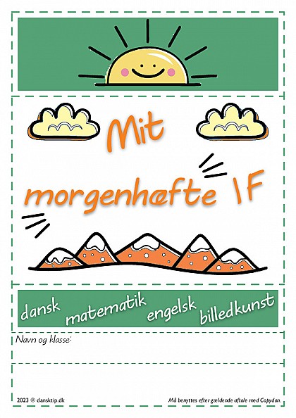 Mit morgenhæfte 1F
