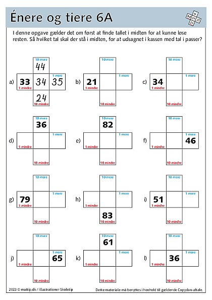 Enere og tiere 6A+6B