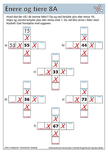 Enere og tiere 8A+8B