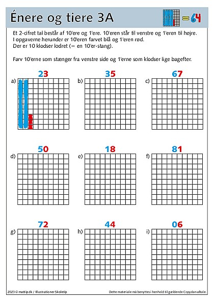 Enere og tiere 3A+3B