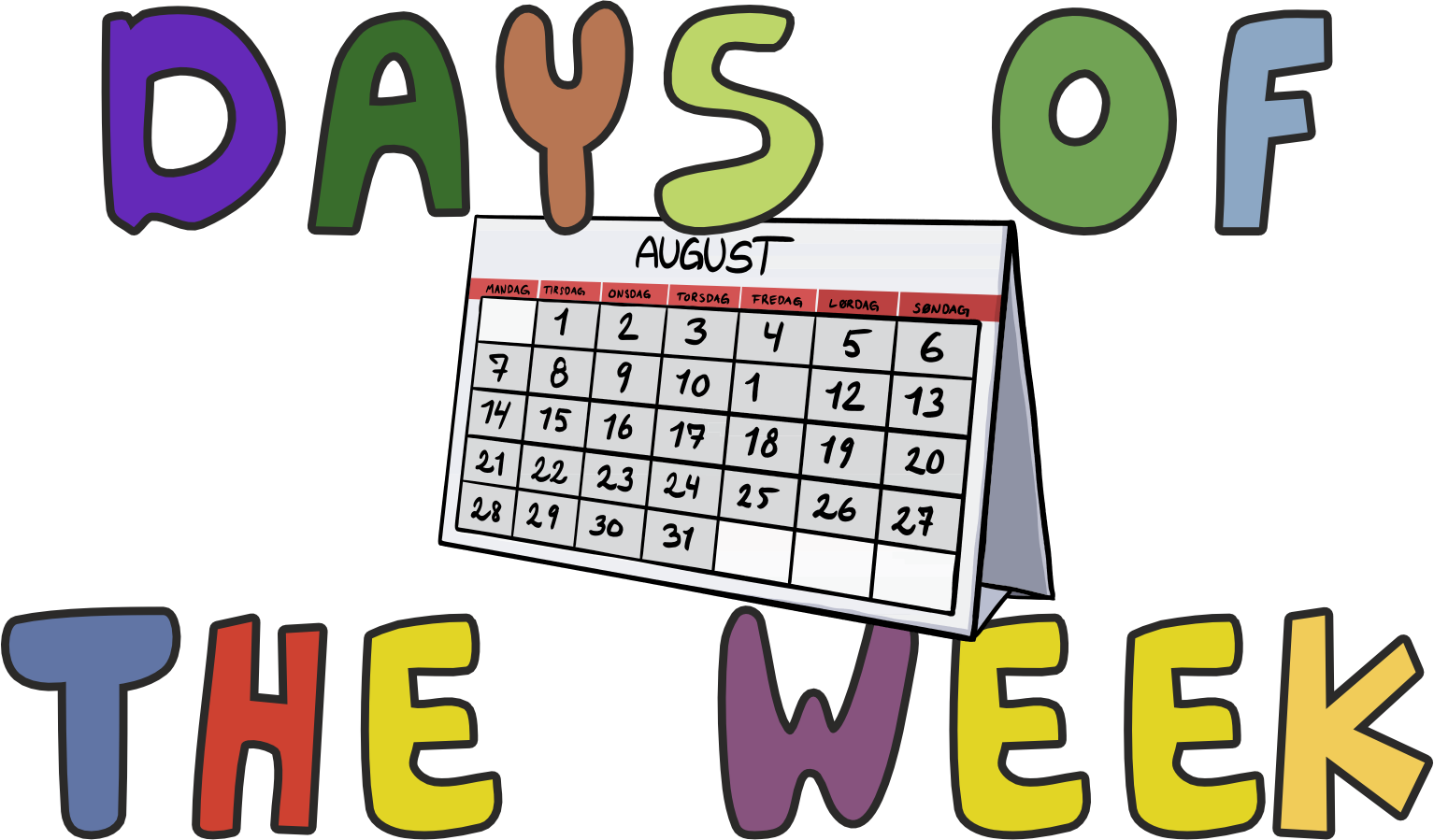 days of the week