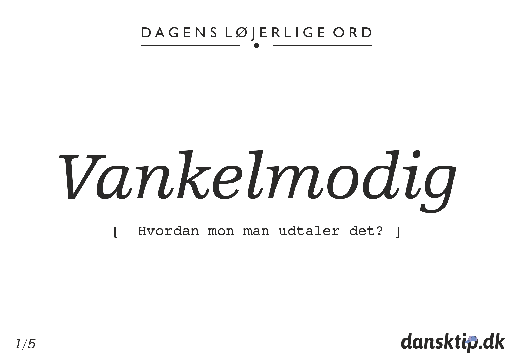 Vankelmodig