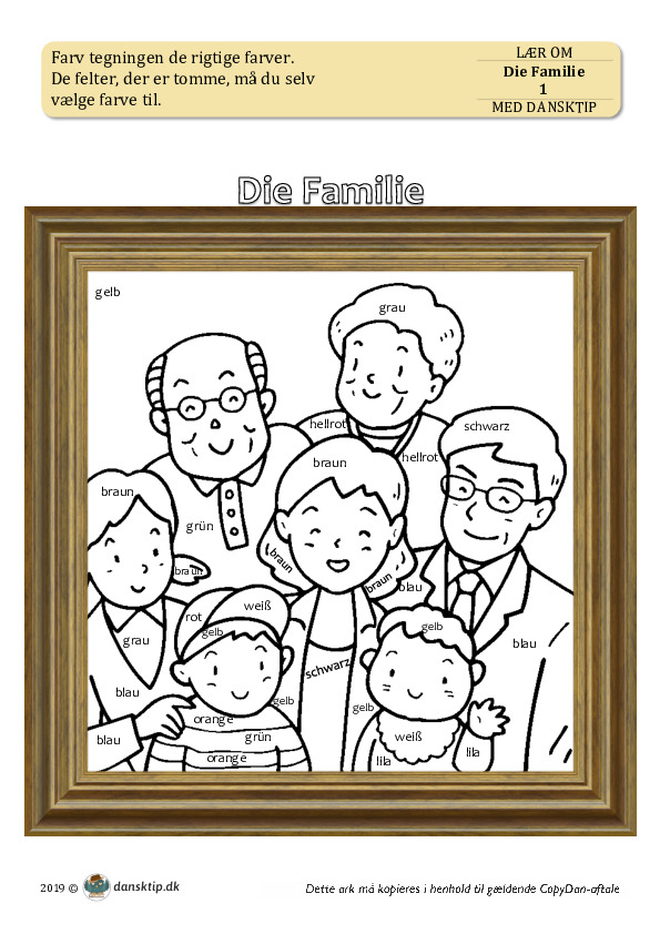 Kopiark/opgave:Die Familie 1